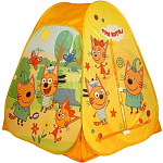Палатка детская игровая "Три Кота" 81х90х81см, в сумке