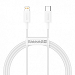 Кабель Lightning <--> Type-C  1.5м BASEUS Superior PD, белый