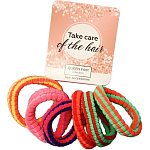 Резинка для волос "Спорт проф" (набор 6 шт) полоски колор, 4 см, микс   9899527