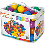 Пластиковые мячи 8см INTEX, 100шт для игровых центров, от 2 лет, 49600
