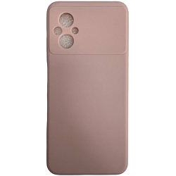 Задняя накладка ZIBELINO Soft Matte для Xiaomi Poco M5 4G (пыльно-розовый) с микрофиброй