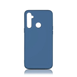 Силиконовый чехол DF для Realme 6i DF rmOriginal-03 (blue) с микрофиброй