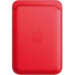Кошелек для карт MagSafe Leather Wallet для Apple iPhone с анимацией, №08 Красный