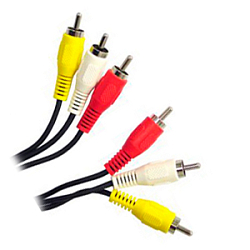 Кабель 3RCA <--> 3RCA  1.0м СИГНАЛ