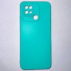 Задняя накладка Мобилис для Xiaomi Redmi 10C 4G, морской зеленый, матовая с защитой камеры