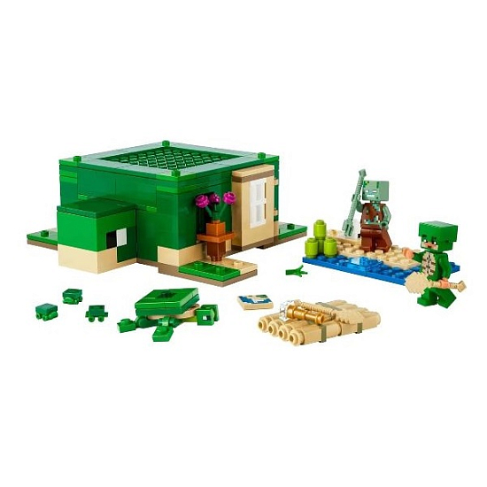 Конструктор LEGO Minecraft 21254 Черепаховый пляжный домик