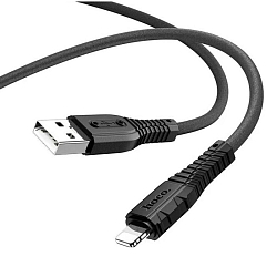 Кабель USB <--> Lightning  1.0м HOCO X67 Nano, чёрный