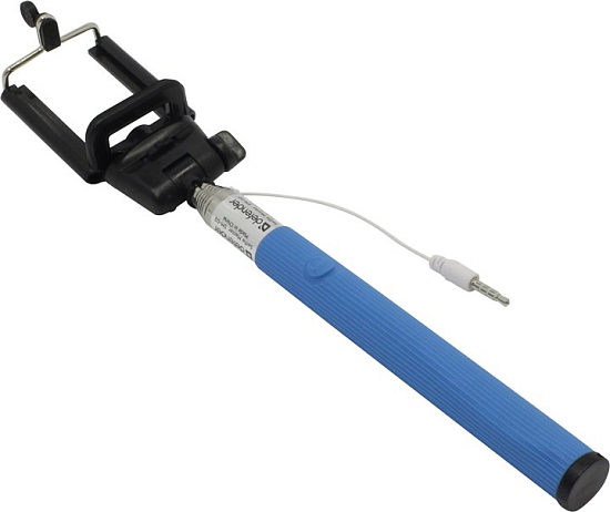 Монопод селфи DEFENDER Selfie Master SM-02 голубой с проводом