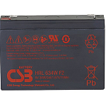 Аккумулятор 6V 9Ah CSB HRL634W (HRL634WF2FR) клеммы F2, огнеупорные