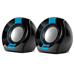 Колонки 2.0 SVEN 150 черный-синий USB (2*2.5Вт)