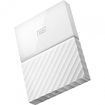 Внешний жёсткий диск 2.5" 1Tb WD My Passport (WDBBEX0010BWT-EEUE) белый USB 3.0