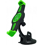 Автомобильный держатель 18-25см для планшетов универсальный на присоске,  черный, поворот 360°