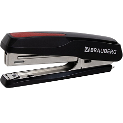 Степлер №10 BRAUBERG "Extra", до 20 листов, черно-красный, 229079