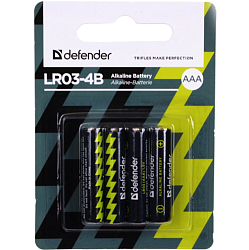 Элемент питания DEFENDER LR03 BL-4