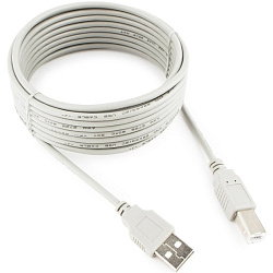 Кабель USB для принтера AM-BM  1.8м CABLEXPERT CC-USB2-AMBM-6-N, серый, медь, Pro, пакет