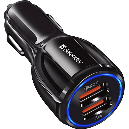 Авто ЗУ 2USB 2.4A DEFENDER UCA-100