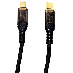 Кабель Lightning <--> Type-C  1.0м WALKER C950, черный, 30W
