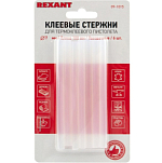 Клеевые стержни REXANT, Ø7 мм, 100 мм, прозрачные, 6 шт., блистер