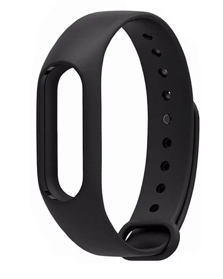 Силиконовый ремешок NONAME для Xiaomi Mi Band 2 черный