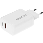 Сетевое ЗУ 1USB/1Type-C 3A BORASCO 52389, белое, Type-C-Type-C, 45W