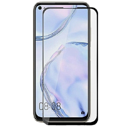 Противоударное стекло 5D NONAME для HUAWEI P20 Lite черное, в техпаке