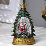 Светодиодная фигура «Дед Мороз с подарками» 9 × 15 × 4 см, пластик, батарейки АААх2 (не в комплекте), свечение тёплое белое