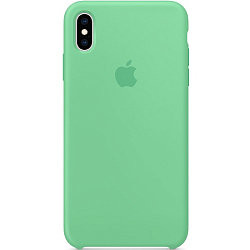 Силиконовый чехол SILICONE CASE для iPhone XS Max Spearmint (c LOGO)
