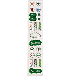 Наклейки бумажные для ежедневника«Заметки», 4 × 23 см 10070635