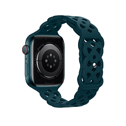 Силиконовый ремешок HOCO WA09 Flexible для APPLE Watch 42/44/45/49mm, зелёный