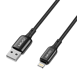 Кабель USB <--> Lightning  1.0м MIVO MX-72L черный
