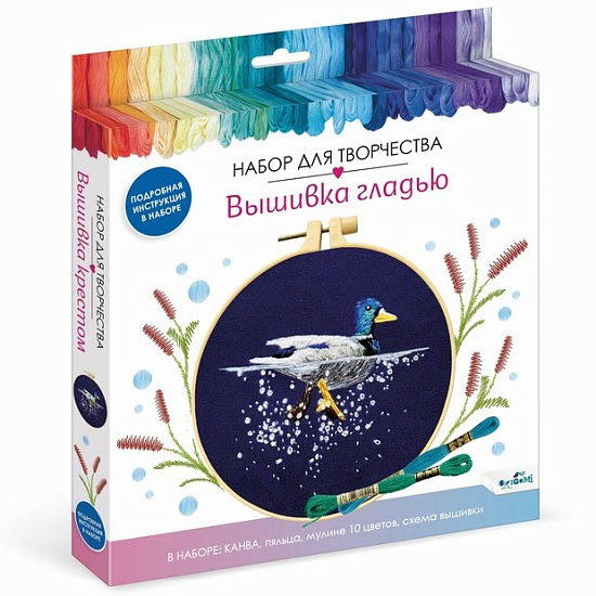 Набор для творчества «Вышивка гладью. Селезень»