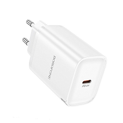 Сетевое ЗУ 1Type-C 3A BOROFONE BA86A White, 45W