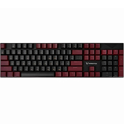 Клавиатура VOROTEX K104S Blue Switch, Чёрный,бордовый