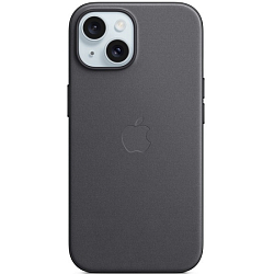 Силиконовый чехол FineWoven для iPhone 15 Black