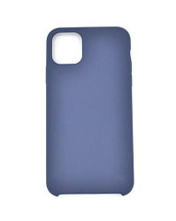 Задняя накладка SILICONE CASE для iPhone 11 Pro Max т. синий