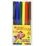 Фломастеры 6 цветов 3+ ФКМ06