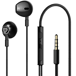 Наушники LENOVO HF140 с микрофоном черный