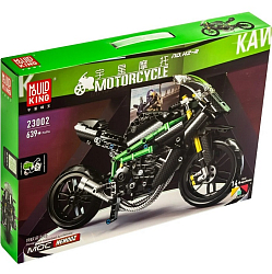 Конструктор MOULD KING 23002, HZ-R, мотоцикл, 639 деталей, чёрный (арт.80002122)