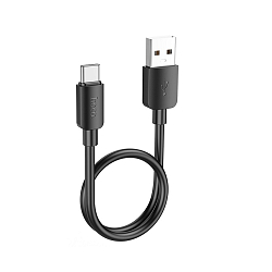 Кабель USB <--> Type-C  0.25м HOCO X96 Hyper, черный, PD27Вт