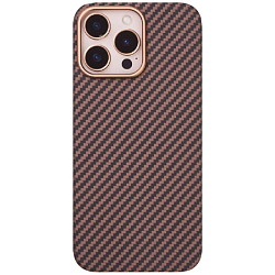 Задняя накладка KEEPHONE KEVILAR MAGSAFE для iPhone 16 PRO MAX BRONZE