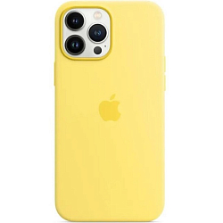 Силиконовый чехол SILICONE CASE для iPhone 13 Pro Lemon Zest (MagSafe + анимация NFC) c LOGO