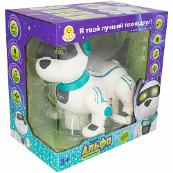 Игрушка на батарейках Levatoys MK1806A Собачка Альфа русский чип в кор.