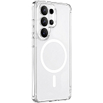 Задняя накладка KEEPHONE HYBRID NON-YELLOWING TRANSPARENT MAGSAFE CASE для Samsung Galaxy S26, CLEAR