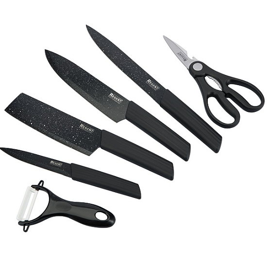 Набор ножей REGENT Linea Notte 72-206, 6пр