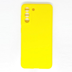 Силиконовый чехол MOBIS для Samsung Galaxy S21FE матовый (Желтый)