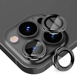 Противоударное стекло для камеры NONAME для iPhone 15 Pro Max линзы черный