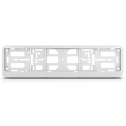 Рамка номерного знака белая без надписи