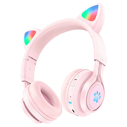 Наушники HOCO W39, Cat, розовый