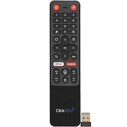 Пульт ClickPdu Air Mouse TZ28 2.4GHz обучаемый пульт с гироскопом и голосовым управлением для Android TV Box, PC