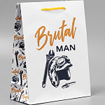 Пакет ламинированный Brutal man, MS, 23 х 18 х 8 см